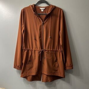 Christopher & Banks Rust Lightweight Jacket
